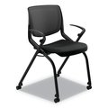 Hon Motivate Nesting/Stacking Flex-Back Chair, Supports Up to 300 lb, Onyx Seat, Black Back/Base HMN2.F.H.IM.ON.CU10.CBK